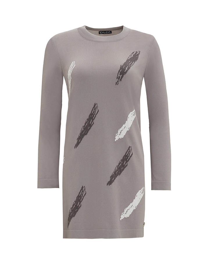 T25Y-6018 Brush Patterned Knitwear Tunic - 6