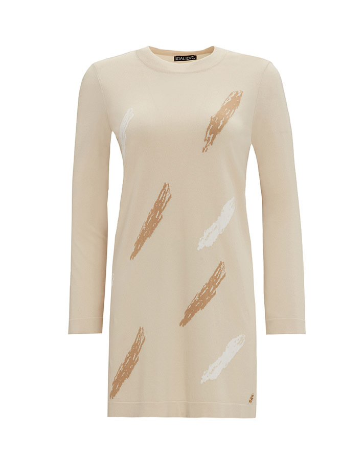 T25Y-6018 Brush Patterned Knitwear Tunic - 10