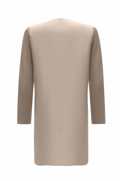 Long Sleeve Crew Neck Linen Tunic - 7
