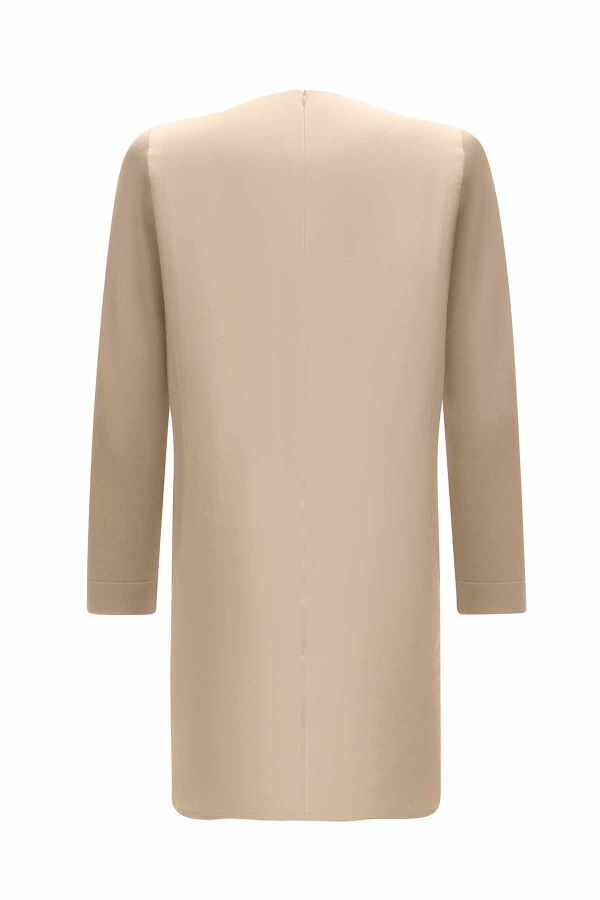 Long Sleeve Crew Neck Linen Tunic - 11