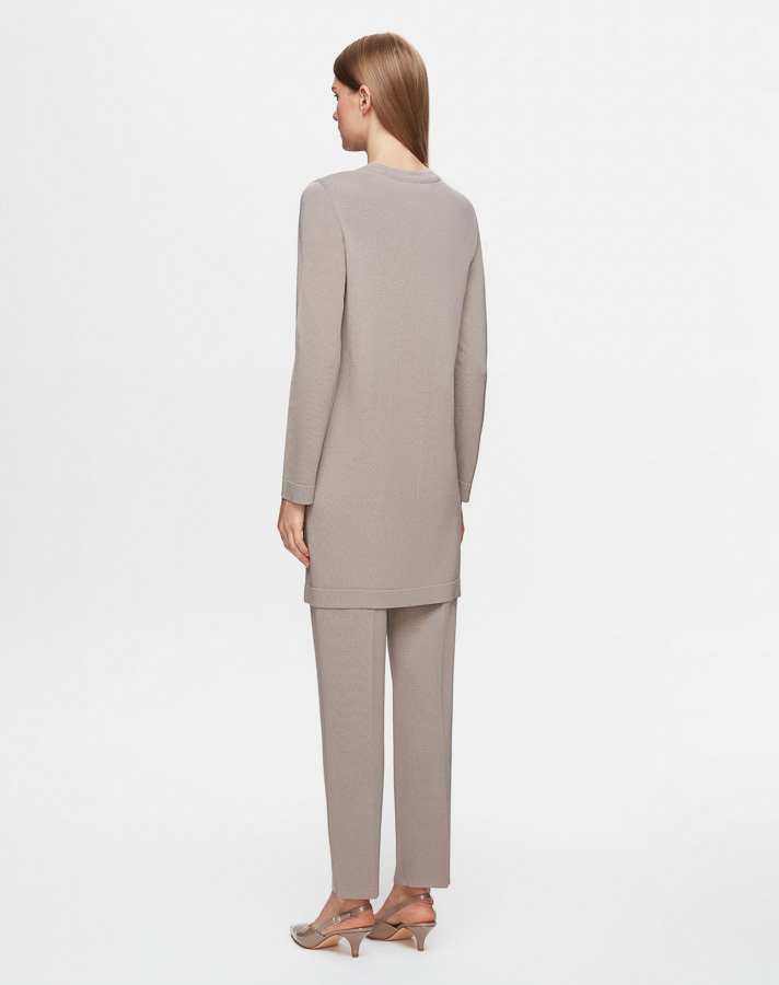 T25Y-7000 Narrow Leg Knitwear Trousers - 6
