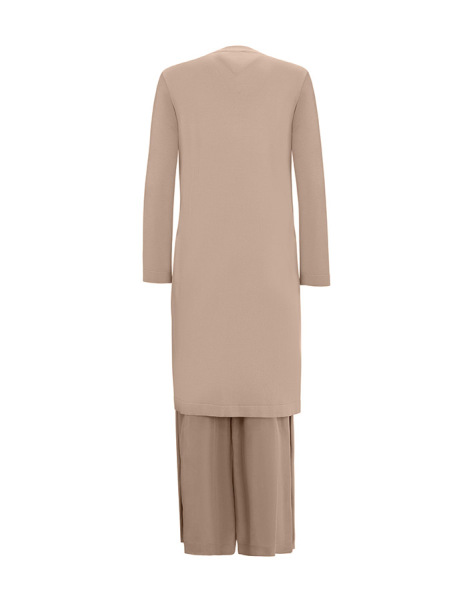 T25Y-7006 Gathered Waist Wide Leg Cupro - 5