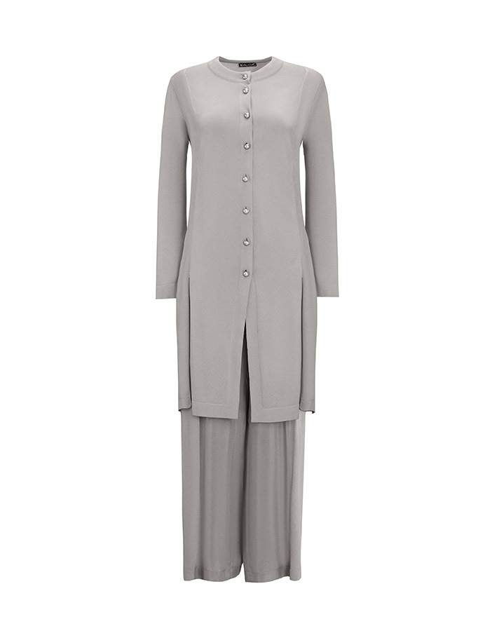 T25Y-7006 Gathered Waist Wide Leg Cupro - 10