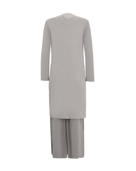 T25Y-7006 Gathered Waist Wide Leg Cupro - 11