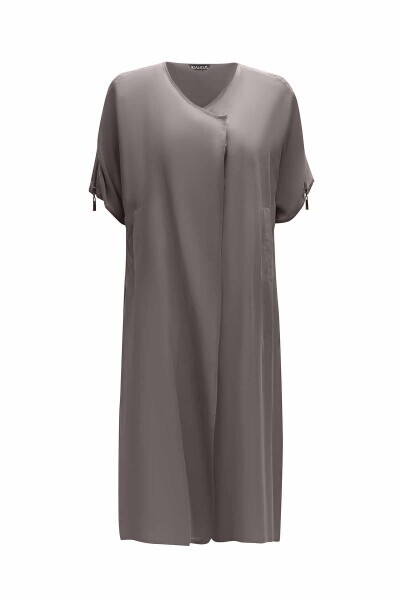 Omuzu Fermuar Detaylı Antrasit Ceket - Miss Dalida