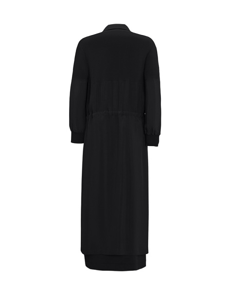 T25Y-8002 Beli Bağcıklı Cupro Ceket - 13