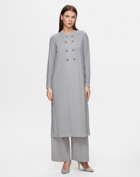 T25Y-9002 Bakvala Textured Knitwear Cardigan - 1