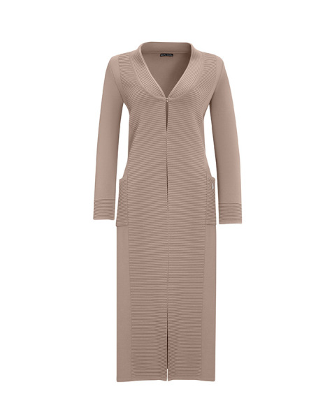  T25Y-9003 V-Neck Long Cardigan with Holding Detail - 7