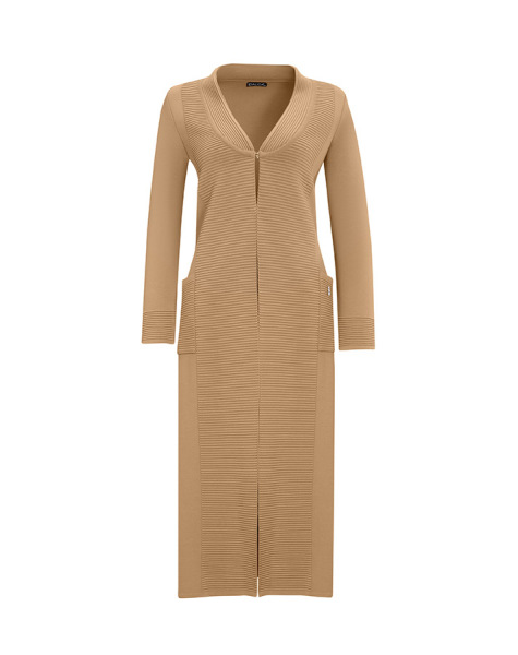  T25Y-9003 V-Neck Long Cardigan with Holding Detail - 9