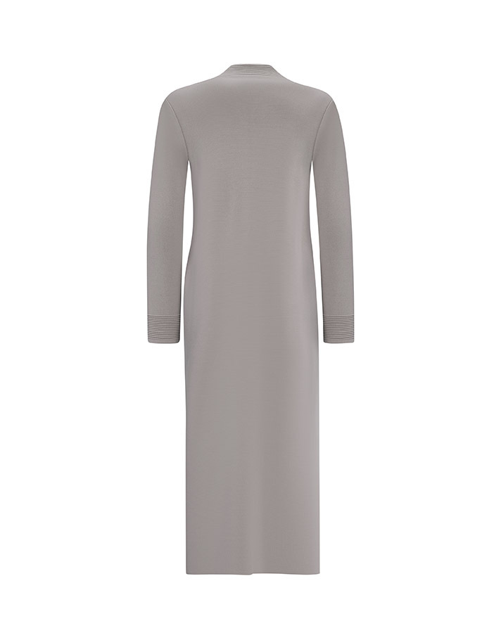  T25Y-9003 V-Neck Long Cardigan with Holding Detail - 12