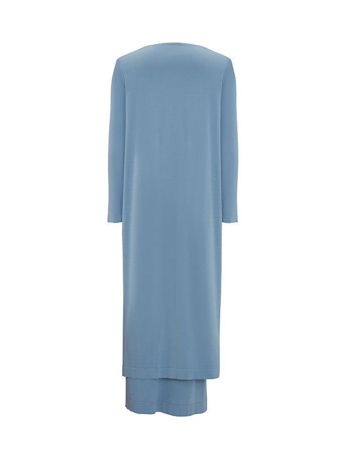 T25Y-9007 Self-Perforated Long Knitwear Cardigan - 9