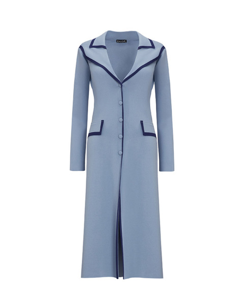 T25Y-9018 Collar Detailed Buttoned Stylish Cardigan - 6