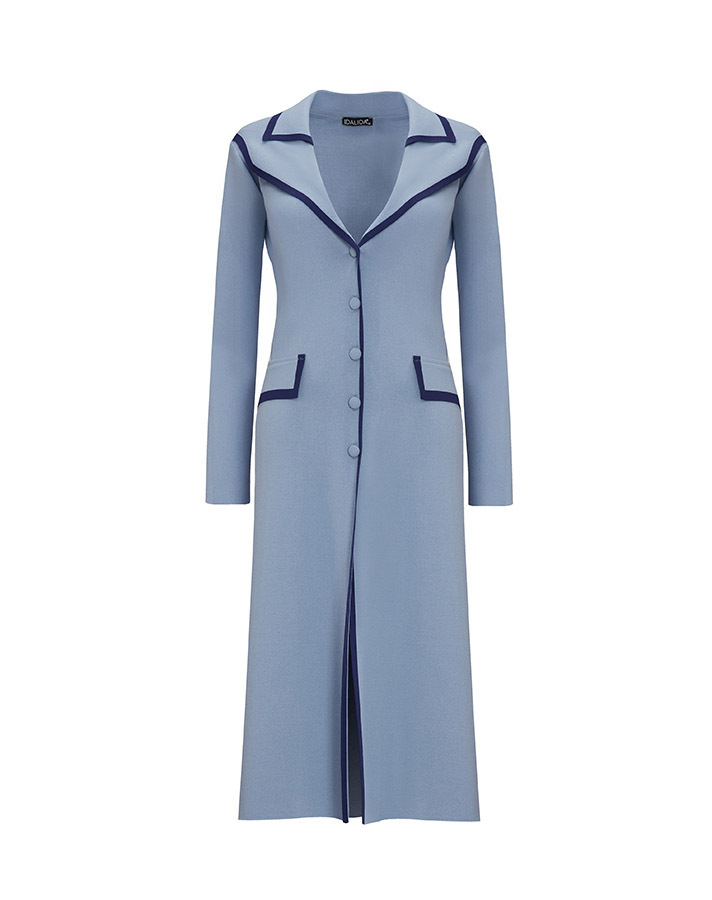 T25Y-9018 Collar Detailed Buttoned Stylish Cardigan - 6