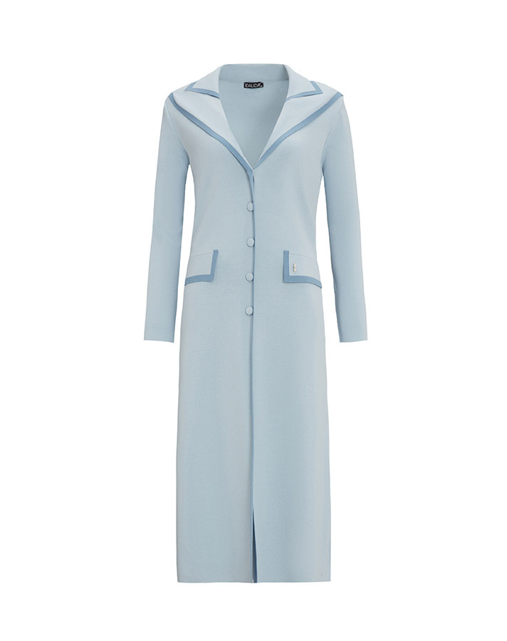 T25Y-9018 Collar Detailed Buttoned Stylish Cardigan - 8