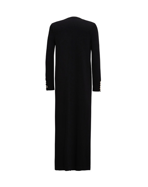 T25Y-9020 Round Collar Buttoned Long Cardigan - 13