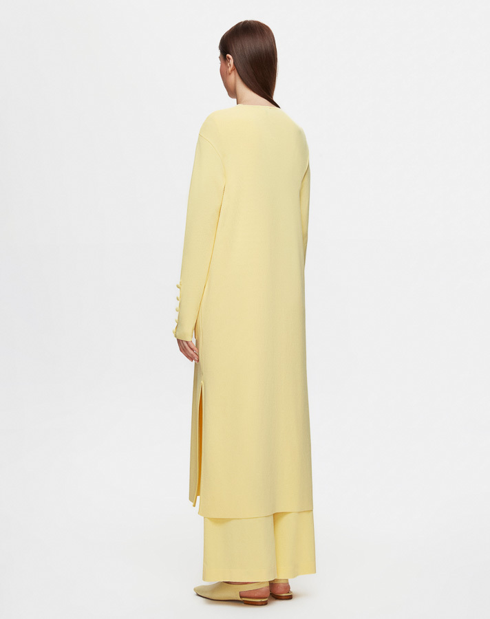 T25Y-9026 Three Pocket Clean Cut Long Cardigan - 4