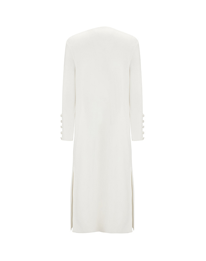 T25Y-9026 Three Pocket Clean Cut Long Cardigan - 12