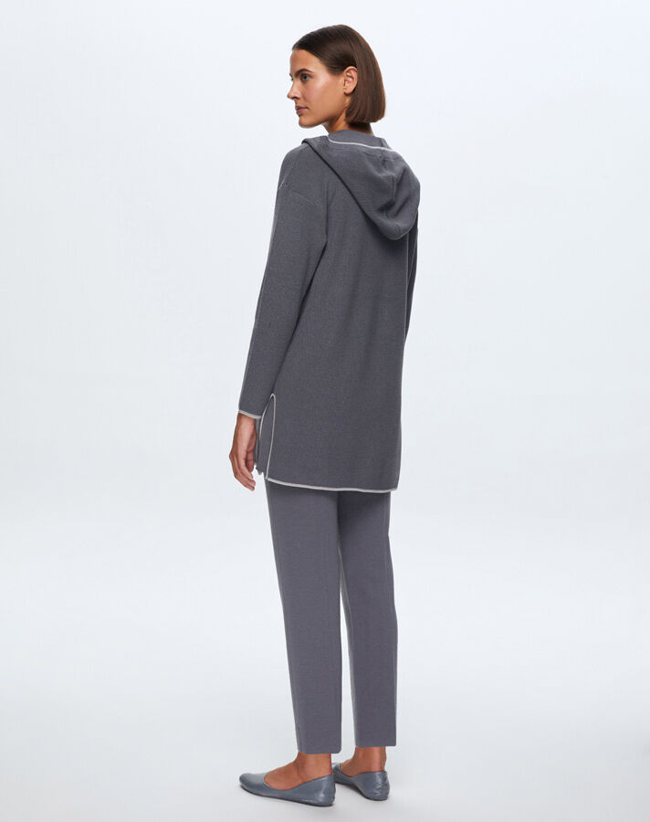 T24K-6004 Selanik Knitted Hooded Tunic - 3
