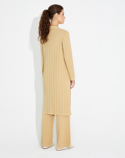 Thick Ribbed Knitwear Trousers - 8
