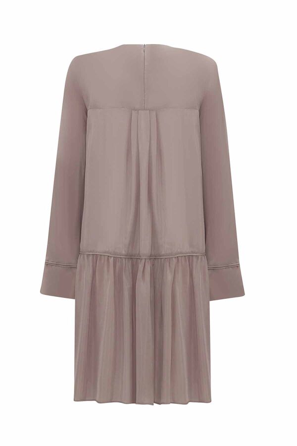 Tiktak Detailed Relaxed Cut Cupro Tunic - 12