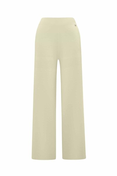 Wide Leg Yellow Knit Pants - MISS DALIDA (1)